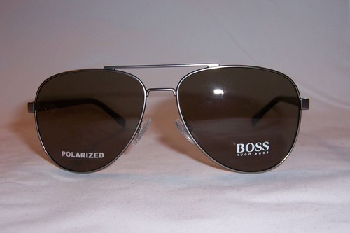 NUEVAS GAFAS DE SOL HUGO BOSS 0761/S qji-ds rutenio/marrón polarizado auténticas 761 - Imagen 5 de 8