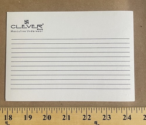 Pubblicità Promo Note Card Clever Moda By Walter Aguirre - Foto 2 di 2