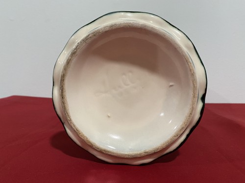 Jarrón de colección pergamino y pino de cerámica de casco de 10 - Imagen 5 de 10