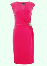 KALEIDOSCOPE PINK CREPE JERSEY DRESS SIZE 8 NEW