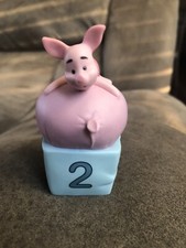 Pooh and Friends Birthday Figurine Ceramic Piglet Age 2 For Growing Faster