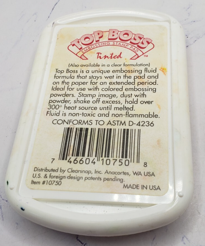 Clearsnap Top Boss Tinted Embossing Stamp Pad 10750 - Picture 2 of 3