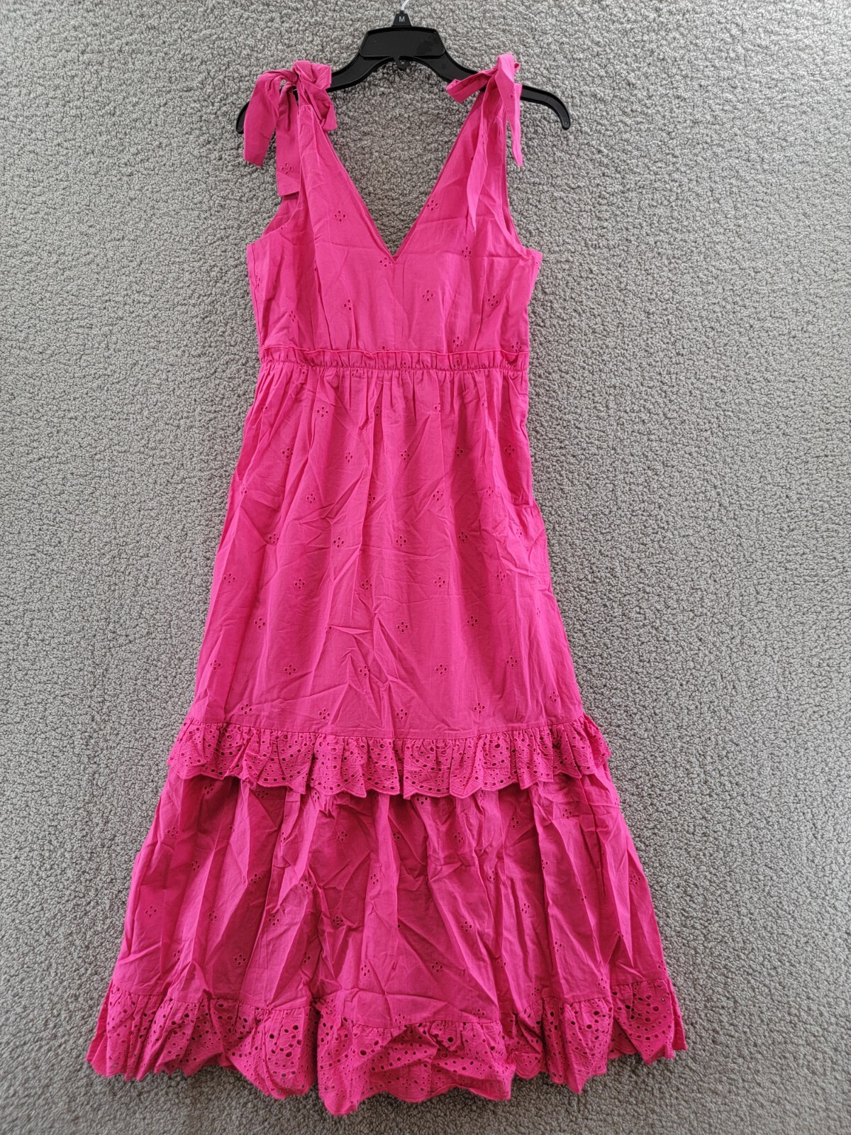 Женское маленькое ярко-розовое макси-платье миди без рукавов бирюзовой длины со складками цвета морской волны Ярко-розового цвета