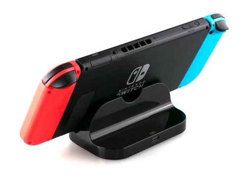 SKGAMES Ladestation Dockingstation Ladegerät für Nintendo Switch Konsole Schwarz - Bild 2 von 5