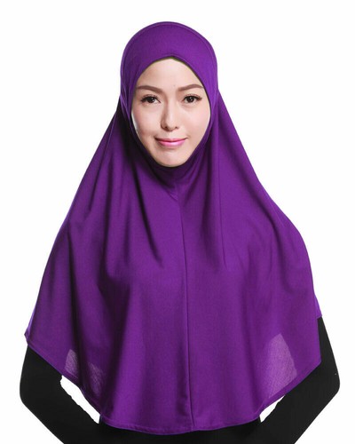 One Piece Hijab Muslim Women Turban Headscarf Islamic Shawls Scarf Wrap Covers - Picture 74 of 118