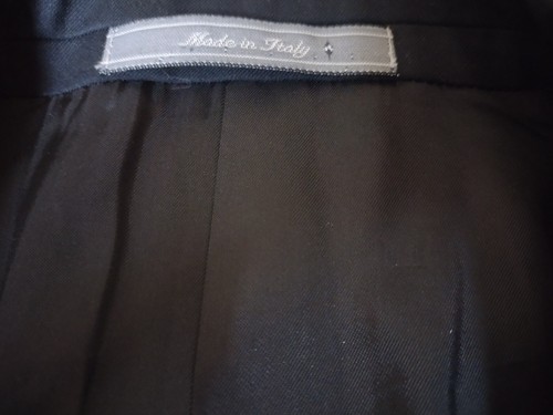 Talbots Sport Coat Black Wool Two Button Made In Italy Men's 44R - Picture 3 of 7