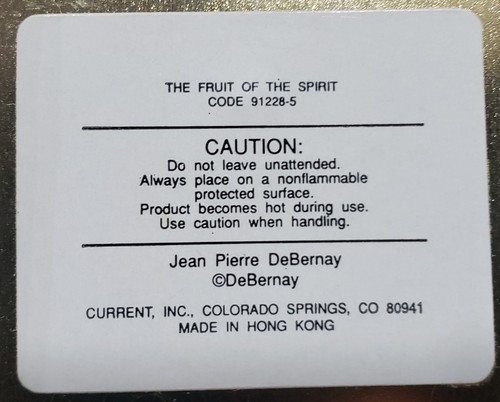 VINTAGE CURRENT Candle in a Tin "Fruit of the Spirit" - Picture 8 of 9