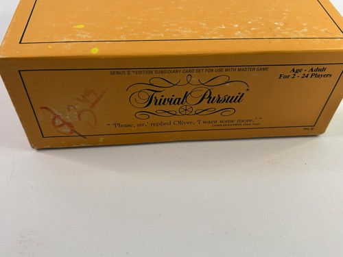 Trivial Pursuit Genus II Edition Subsidiary Card Set for Master Board Game - Picture 3 of 10