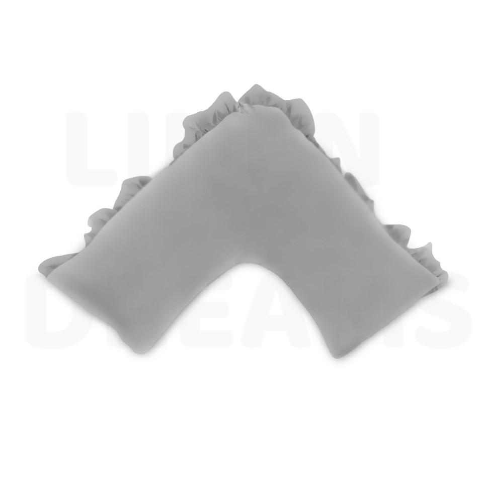 V Shape / Tri / Boomerang Ruffled Pillowcase ( Multicolor Choose From ) - Picture 5 of 15