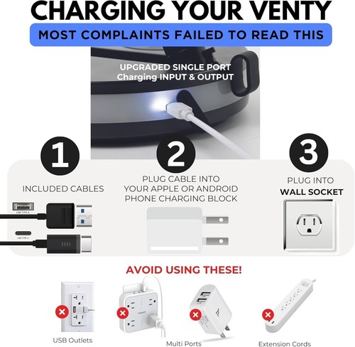 Compact Wireless Battery Fan with 4 Speeds & Carry Case - Ideal for Travel - Picture 11 of 11