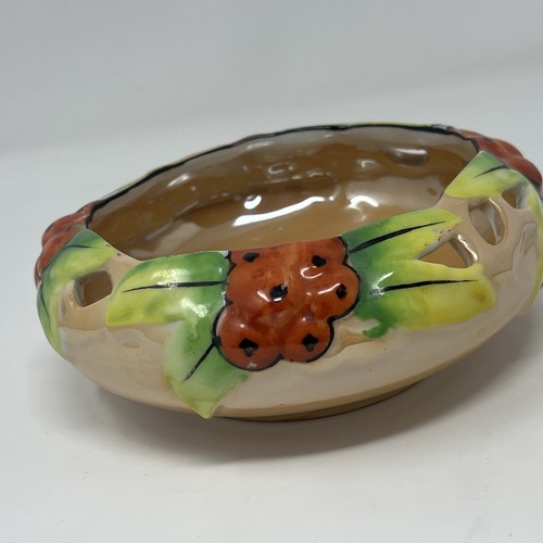 Vintage Flower Frog Bowl and Frog, Made in Japan, Cherry Blossom Design - Picture 6 of 12