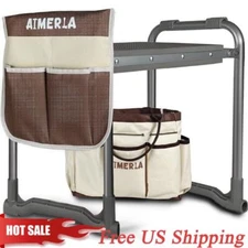 New Aimerla Foldable Garden Kneeler Seat Heavy Duty Durable Garden Stool,US Ship