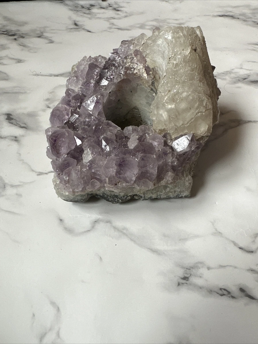 Amethyst tea light candle holder deals