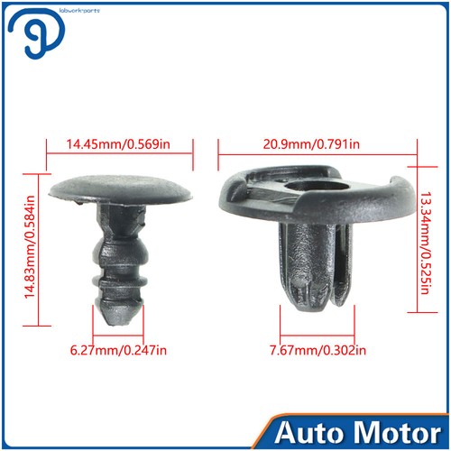 Juego de 200 retenedores de empuje con clip para guardabarros para Honda Civic Accord Acura Integra - Imagen 19 de 24