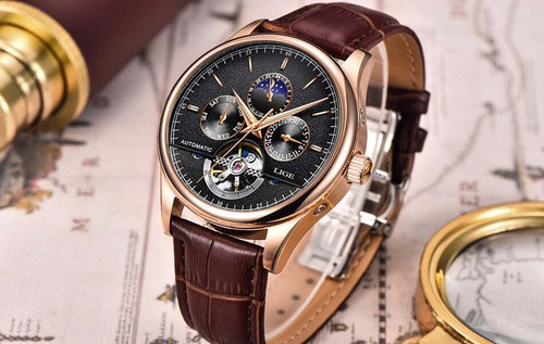 Relojes deportivos para hombre Relogio Masculino LIGE marca superior de lujo - Imagen 14 de 24