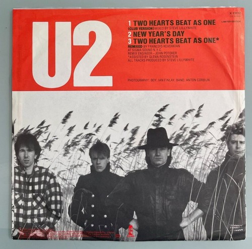 U2- Two Hearts Beat As One (Club Version) 12"45RPM Single 1983, Aus. X 13112 EX! - Picture 2 of 3