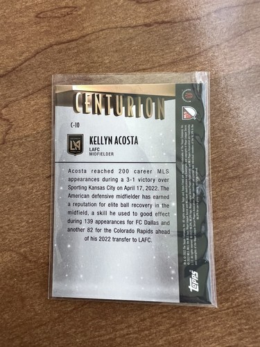 2022 Topps Finest MLS 1998 Centurion Kellyn Acosta USMNT Insert Soccer Card - Picture 2 of 2