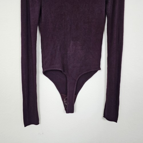 Free People Top Damen Größe Medium Burgunderrot Body Spitze Lounge Transparent Lagenlook - Bild 3 von 16