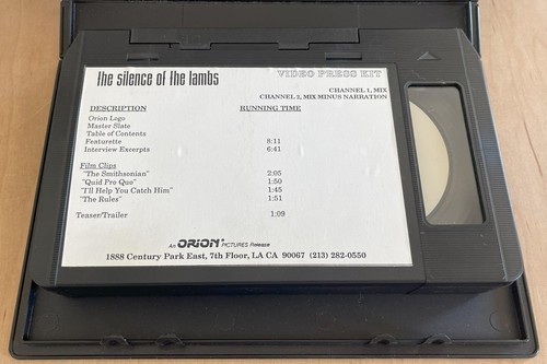 LE SILENCE DES AGNEAUX (1991) Dossier de presse vidéo U-Matic film promo salle - Photo 7/11