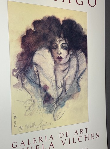 Ramon Santiago, Mostra d'arte "Marbella/Spagna" 1985, 25x38 pollici, eccellente+ - Foto 11 di 13