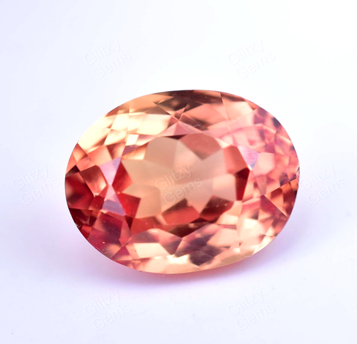 7,40 Karat natürlicher Padparadscha Saphir oval zertifiziert einwandfrei loser Edelstein - Bild 4 von 7
