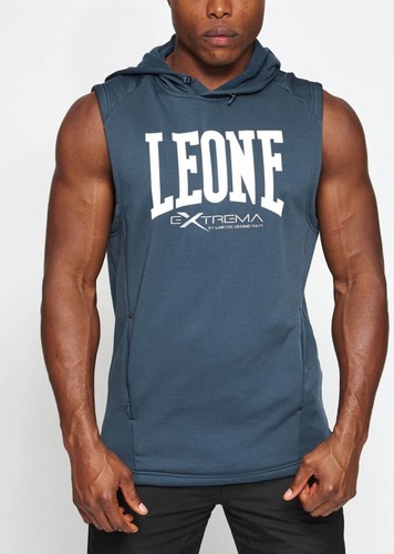 Smanicato con Cappuccio LOGO Leone Boxe KickBoxe Pugilato Training ABX110 - Picture 2 of 6