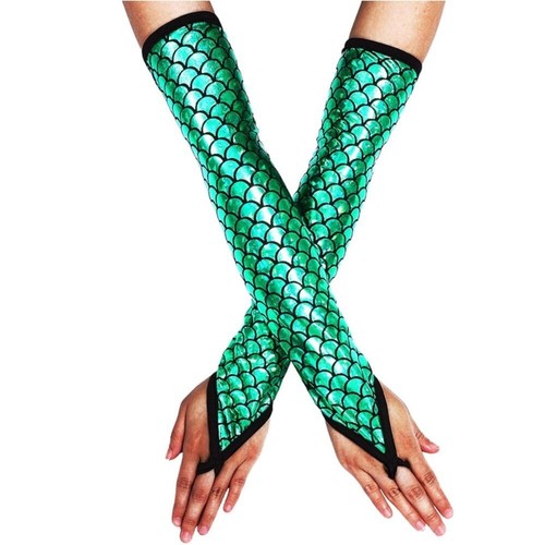 Clothing Accessories Performance Gloves Mermaid Scale Evening Prom Decor Party - Picture 11 of 13