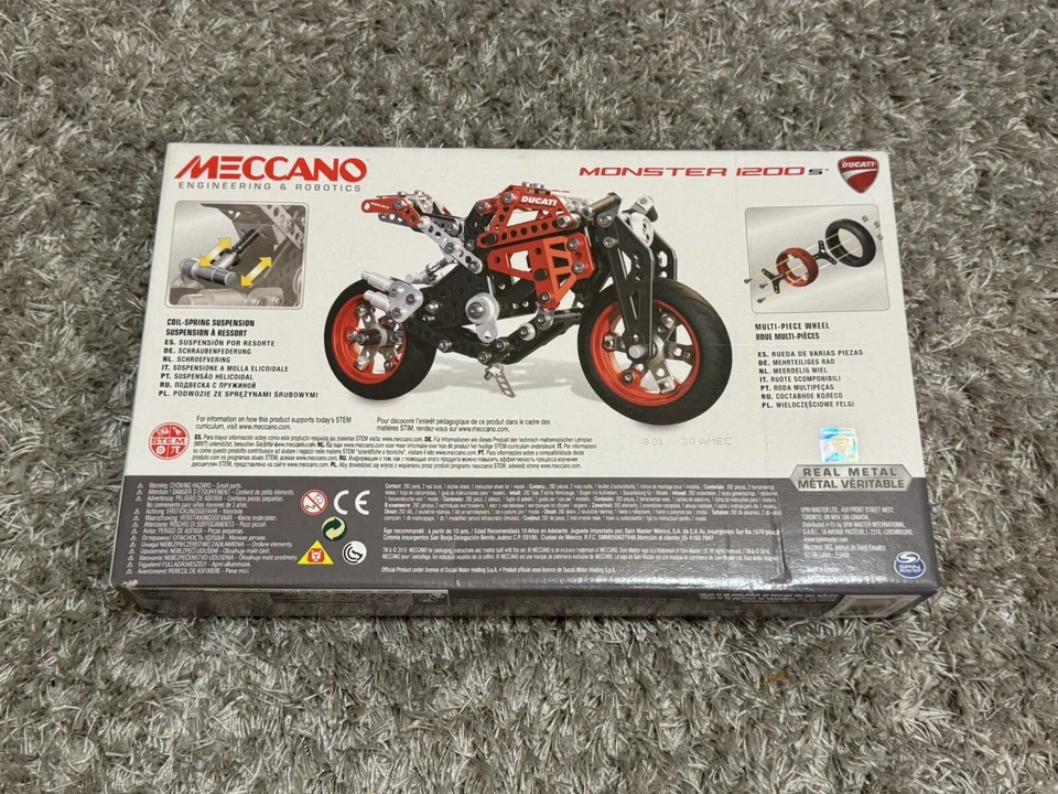 MECCANO Monster 1200S Moto 16305 Spin Master Bike Building Kit - New and Sealed - Image 2 of 4