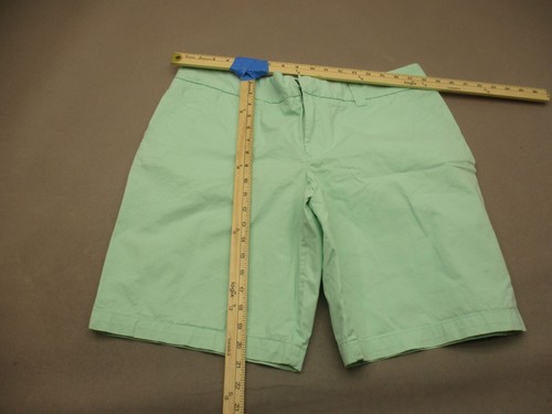 TOMMY HILFIGER Size 16 Womens Mint 100% Cotton Zip Fly Pockets Chino Shorts 309 - Picture 2 of 8