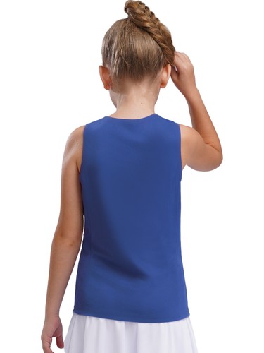 Kids Girls Tank Top Golf Vest Running Sportswear Training Zipper Clothes Cutout - Picture 35 of 68