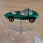 Vintage Hot Wheels Redline 1967 Green Silhouette US White Interior Used
