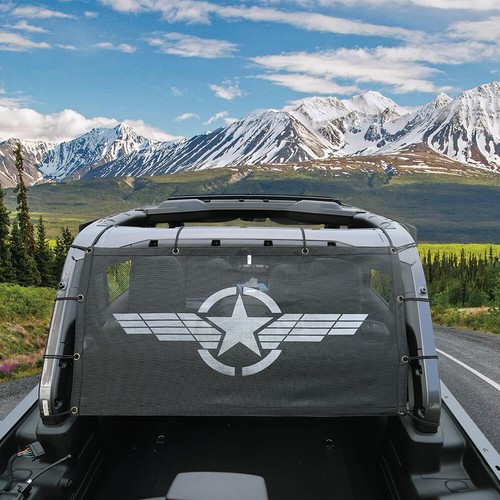 Trunk Sunshade Mesh Top Cover Bikini anti-UV for 4-Door Jeep Wrangler JL JK TJ - Picture 2 of 6