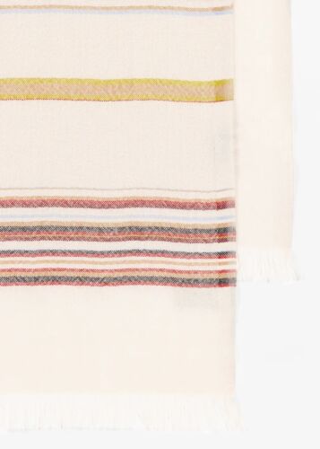 Sciarpa Paul Smith $225 in seta/lana firmata blocco righe nuova con etichette. Bellissimo! - Foto 2 di 4