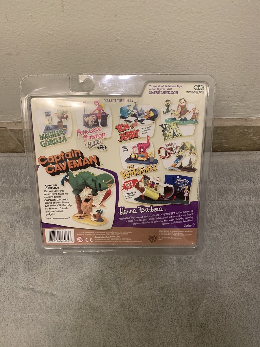 Hanna Barbera figure series Captain Caveman and Dinosaur set by