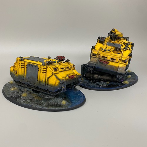 IMPERIAL FISTS ARMY PAINTED SPACE MARINES ADEPTUS ASTARTES WARHAMMER 40,000 40K - Picture 13 of 24