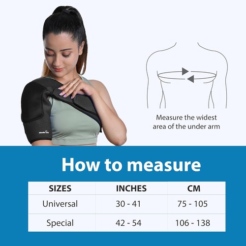 Neopreno hombro rotador manguito y brazo soporte ortopédico dolor y lesión izquierda derecha! - Imagen 2 de 5