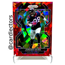 2021 Panini PRIZM Football JORDAN AKINS #35 Red Cracked Ice PRIZM SP TEXANS