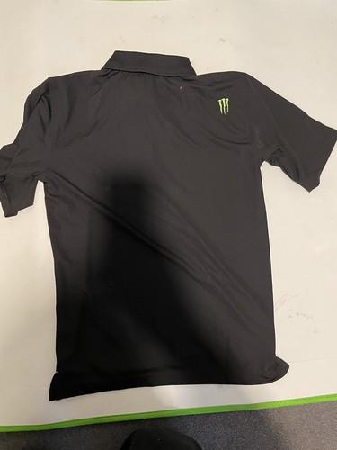 Monster Energy Polo Shirt Black Size S – Original Logo Motorsport Promo - Picture 3 of 3