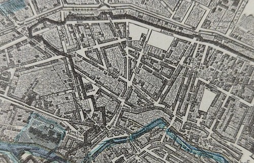 Vintage 1900 BERLIN GERMANY Map 14"x11" ~ Old Antique Original LICHTENBERG MITTE - Picture 7 of 12