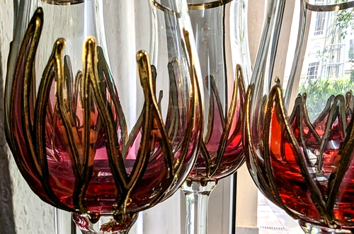 Bicchieri da liquore/spumante eleganti - set da 6 - con manico - altezza 15 cm 🥂 - Foto 3 di 5