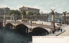 Postcard - Berlin / National Gallery (Gallery) with Friedrichs Bridge (27)