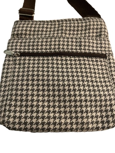 Thirty One Houndstooth Organizing Crossbody Purse Wool Blend Adjustable Strap NW - Picture 2 of 5