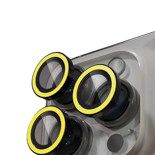 Camera Lens Protector for iPhone 15 Pro Max Tempered Glass Lens Cover Metal Ring - Picture 4 of 19