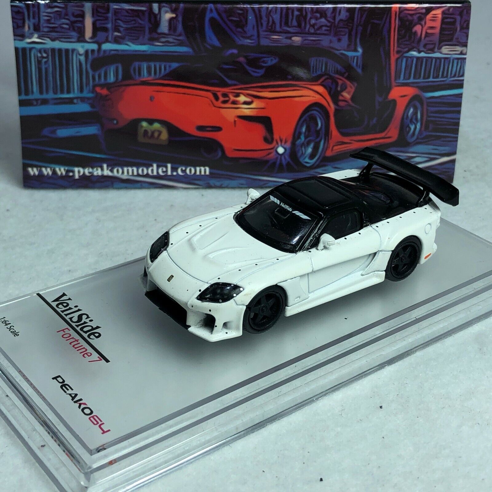 1/64 Peako64 Peako Mazda RX7 Veilside Fortune 7 White Special edition