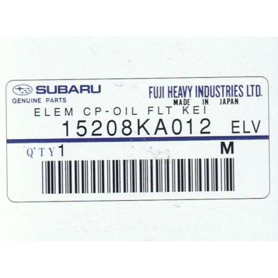 Subaru SAMBAR VAN & TRUCK KS3 KS4 TT1 TT2 Genuine Oil Filter