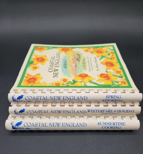 Set of 3 Coastal New England Cookbooks Spring-Winterfare & Holiday-Summer SIGNED - Imagen 5 de 5