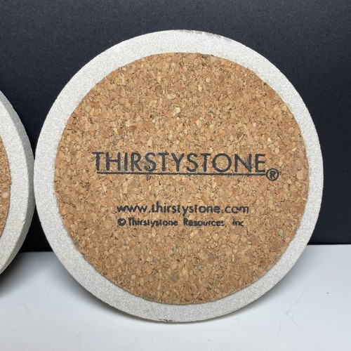 Thirstystone Monogram Sandstone Coasters Set-Qty: 4- Monogram: "M” with Box READ - Picture 15 of 19