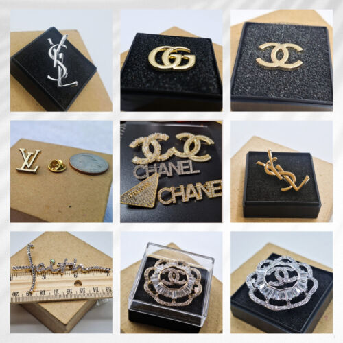 Chanel CC Small Golden Brooch Pin for Hat Scarf Tie Colar Lapel Pin - Picture 9 of 9