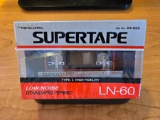 Vintage Realistic SUPERTAPE LN-60 Audio Cassette Standard Ferric, Low Noise NEW