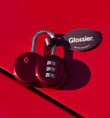 Glossier Black Cherry Padlock Limited Edition (IN HAND) (SHIPS NOW)✅ - Picture 1 of 6